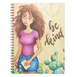 Cactus Girl Be Kind Notizblock