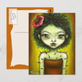 Cactus Girl Postkarte (Vorne/Hinten)