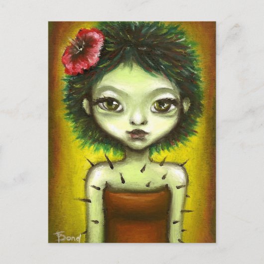 Cactus Girl Postkarte (Vorderseite)