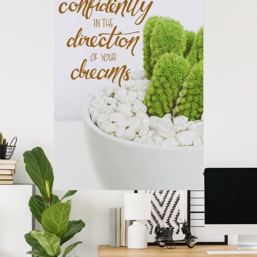 Cactus Go Poster (Heimbüro)