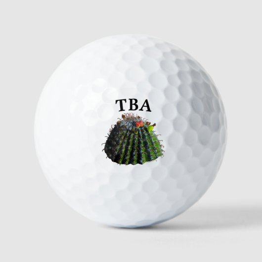 Cactus Golf Balls - Fakultative Personalisierung Golfball (Vorderseite)
