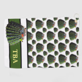 Cactus Golf Towel - Personalisiert Monogram Golfhandtuch (Horizontal)