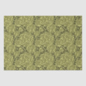 Cactus Green Abstrakt Pattern Seidenpapier (Vorderseite)