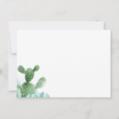 Cactus Greenery Botanical Boho Baby Shower Einladung (Rückseite)