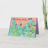 Cactus Greeting Card Karte (Vorderseite)