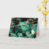 Cactus Greeting Card Karte (Gelbe Blume)
