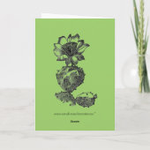 Cactus Greeting Card Karte (Rückseite)