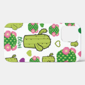 Cactus & haerts Pattern | Individuelle Name oder M Case-Mate iPhone Hülle (Rückseite (Horizontal))