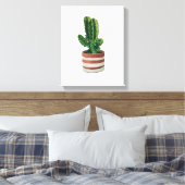 Cactus Hand gezeichnet Stift Crayon Art Canvas Pri Leinwanddruck (Insitu (Schlafzimmer))