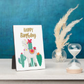 Cactus Happy Birthday Fotoplatte (Seite)