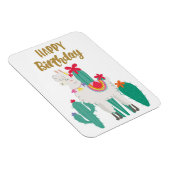 Cactus Happy Birthday Magnet (Rechte Seite)