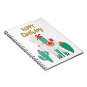 Cactus Happy Birthday Notizblock (Rechte Seite)