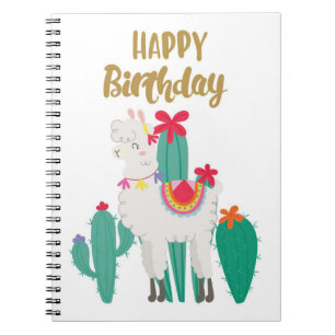Cactus Happy Birthday Notizblock