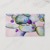 Cactus Heart Business Card Visitenkarte (Rückseite)