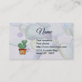 Cactus Heart Business Card Visitenkarte (Vorderseite)