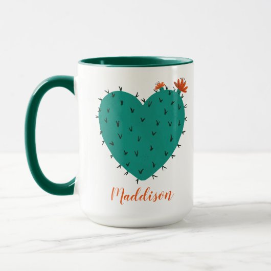 Cactus Heart Coffee Tasse (Links)