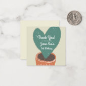 Cactus Heart Pflanze Fiesta Geburtstag Danke Karte (Vorderseite/Rückseite Beispiel)