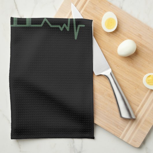 Cactus Heartbeat Geschirrtuch (Viertel Falte)