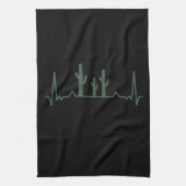 Cactus Heartbeat Geschirrtuch (Vertikal)