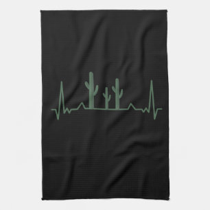 Cactus Heartbeat Geschirrtuch