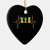 Cactus Heartbeat Keramik Ornament (Rechts)