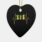 Cactus Heartbeat Keramik Ornament (Links)