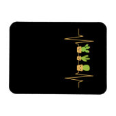 Cactus Heartbeat Magnet (Horizontal)