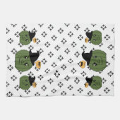 Cactus Hexe "Not a Hugger" Halloween Geschirrtuch (Horizontal)