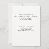 Cactus Hochzeitskarte Einladung (Rückseite)