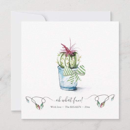 Cactus Holiday Card Mitteilungskarte (Vorderseite)