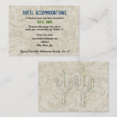 Cactus Hotel Accommodation Enclosure Cards Begleitkarte (Vorne/Hinten)