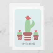 Cactus House Pflanze Neue Zuhause Card (Vorne/Hinten)