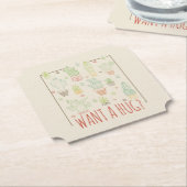 Cactus Hug Paper Untersetzer (angewinkelt)