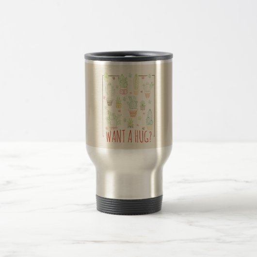 Cactus Hug Travel Mug Reisebecher (Mittel)