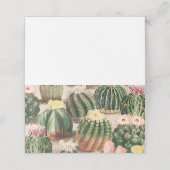 Cactus Illustration Platzkarte (Außenseite Aufgefaltet)