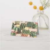 Cactus Illustration Platzkarte (Vorderseite)