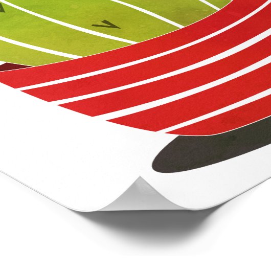 Cactus in a pot minimal art poster (Ecke)