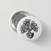 CACTUS IN EINER KÜCHE BUTTON (Vorne & Hinten)