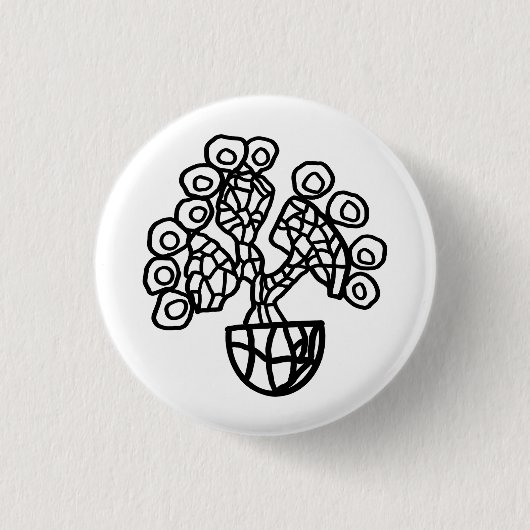 CACTUS IN EINER KÜCHE BUTTON (Vorderseite)