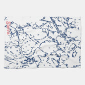 Cactus Inspiriert Abstrakt Blue Kitchen Handtücher (Horizontal)