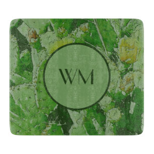Cactus Inspiriert Abstraktes Monogram Cutting Boar Schneidebrett