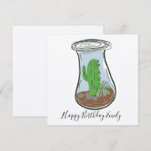Cactus Jar Greenery Illustration (Vorne/Hinten)