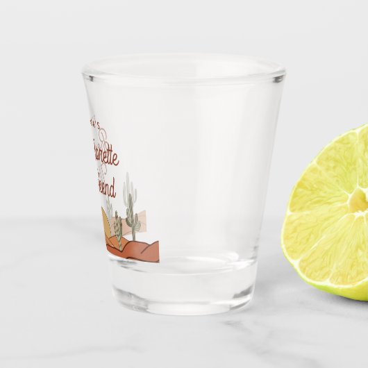Cactus Junggeselinnen-Abschied Desert Themed Schnapsglas (Rechts)