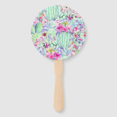 Cactus Lantern Fiesta Succulents Babydusche Fächer (Rückseite)