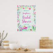 Cactus Lantern Fiesta Succulents Brautparty Poster (Küche)