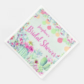 Cactus Lantern Fiesta Succulents Brautparty Serviette (Ecke)