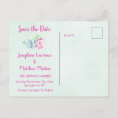 Cactus Lantern Fiesta Succulents Save the Date Ankündigungspostkarte (Rückseite)