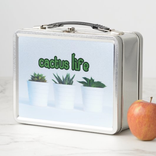 Cactus Life Potted Pflanze Metall Brotdose (Beispiel)