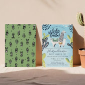 Cactus & Llama Baby Boy Shower Fiesta Einladung