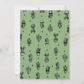 Cactus & Llama Baby Boy Shower Fiesta Einladung (Rückseite)